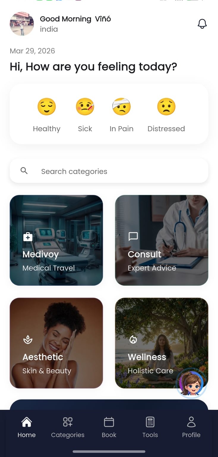 Medivoy main interface